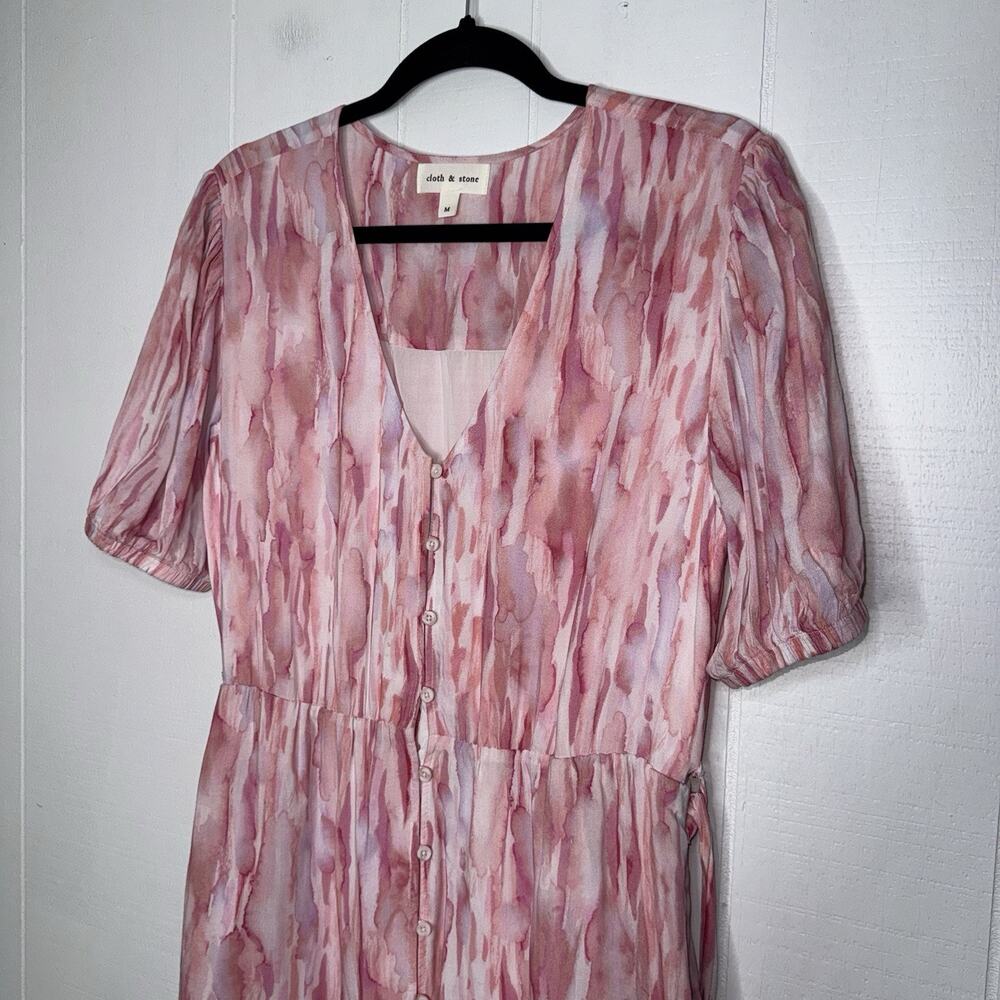 Cloth & Stone Anthropologie Women’s Pink Mini Dress Size Medium - Picture 5 of 7